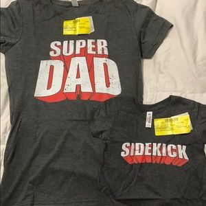 Father and son matching tees - NEW